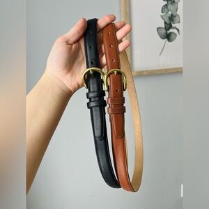 Lands End Leather And Brass Belts